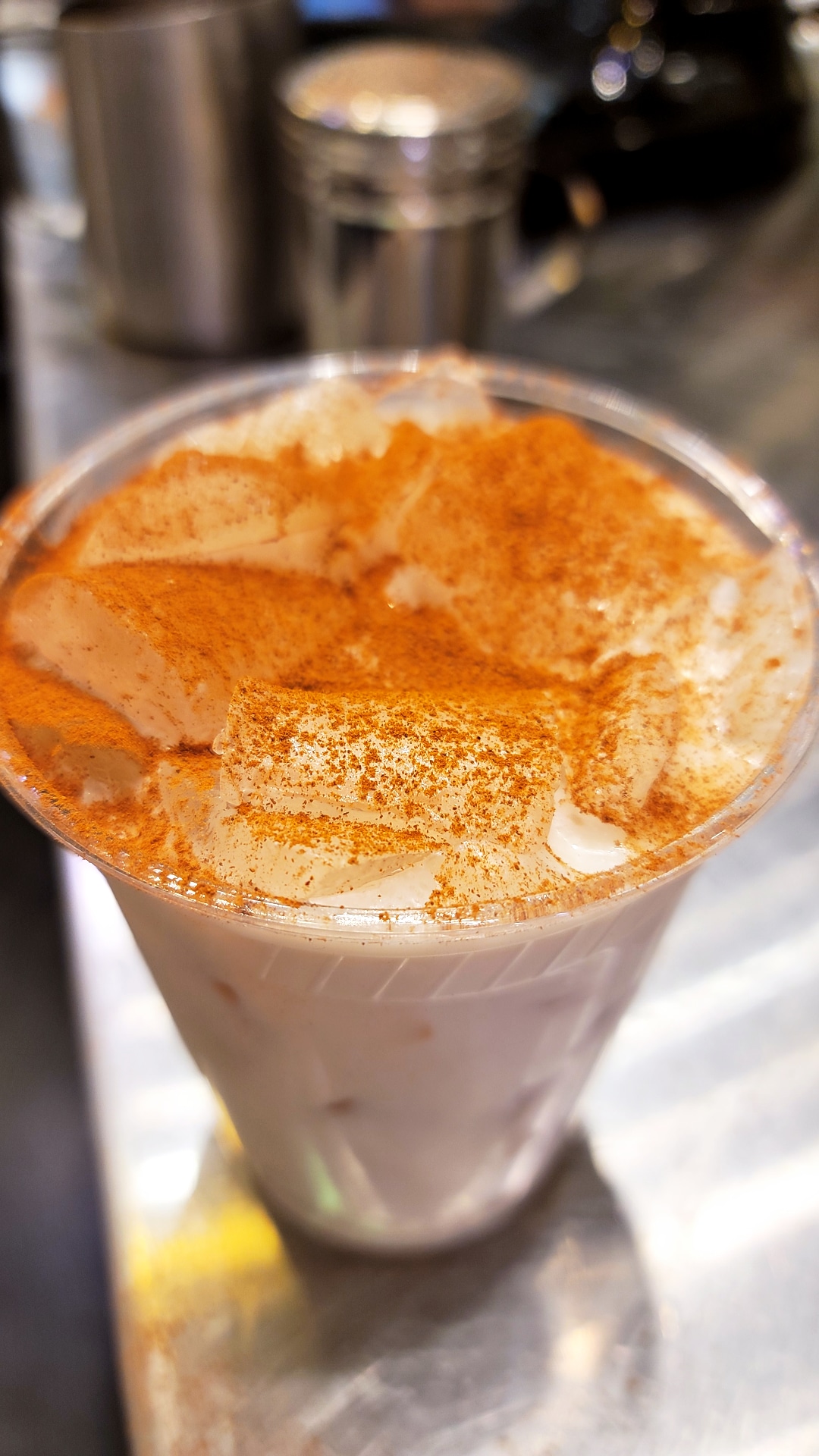 Order Horchata Latte (Iced) food online from Gansevoort Liberty Market store, New York on bringmethat.com