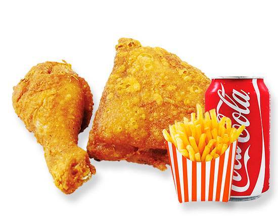 Order 2 Pieces Chicken Combo food online from Us Kennedy Fried Chicken store, New York on bringmethat.com