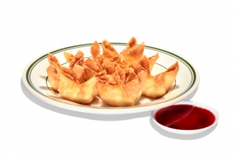 Order 38. Fried Cream Cheese Wontons with Imitation Crab food online from Rice Kitchen store, Carson on bringmethat.com