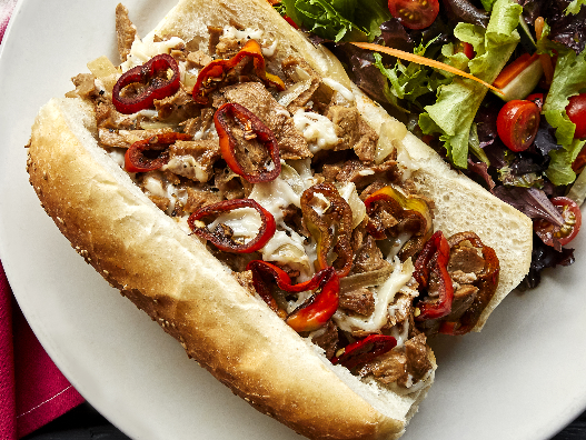 Order Veggie Philly Cheesesteak food online from Sabrina Cafe store, Collingswood on bringmethat.com