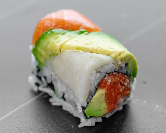 Order Super Rainbow Roll (8 pcs) food online from Fuji Grill & Sushi Bar store, Rosemount on bringmethat.com