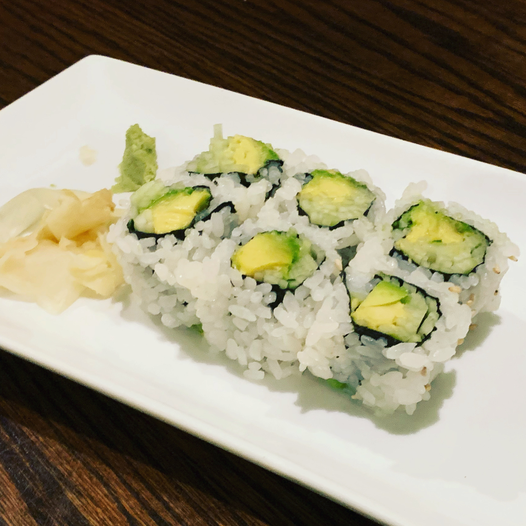 Order Cucumber Avocado Roll food online from Soho Sushi store, New York on bringmethat.com