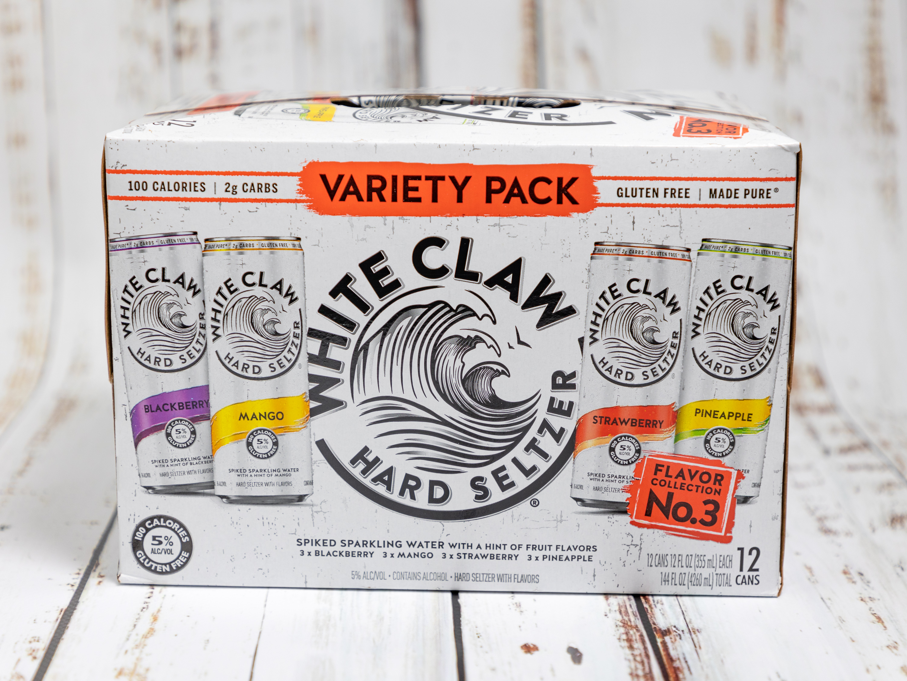Order White claw variety Pack #3 Hard Seltzer 12 pk 12 oz can beer food online from Alessandro Liquor store, Riverside on bringmethat.com