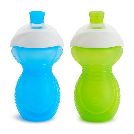 Order Munchkin® Click Lock™ 9 oz. Bite Proof Sippy Cups in Blue/Green (Set of 2) food online from Bed Bath & Beyond store, Lancaster on bringmethat.com
