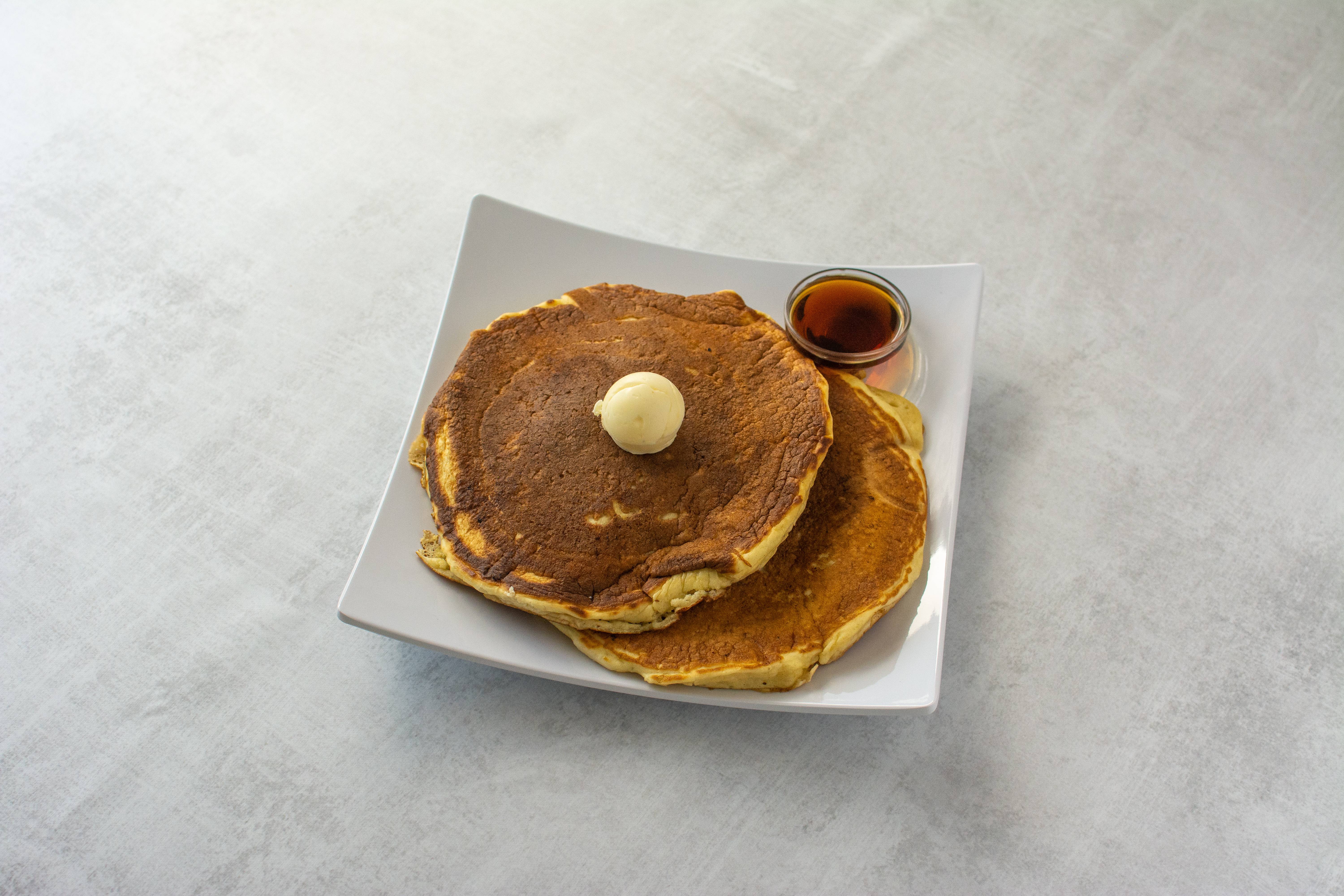 Order Buttermilk Pancakes Breakfast food online from Village Bakery & Cafe store, Los Angeles on bringmethat.com