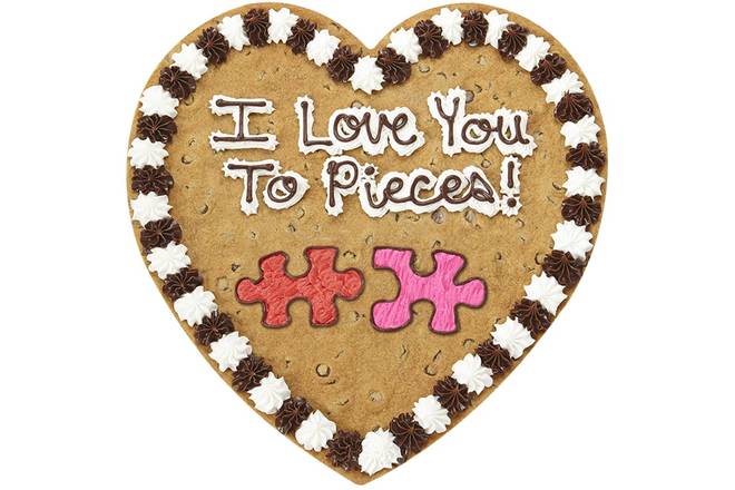 Order I Love you to Pieces! - HV2035 food online from Great American Cookies store, Dallas County on bringmethat.com