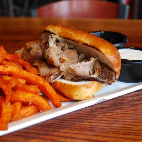Order Garlic Prime Rib Dip food online from Tap House Grill store, Oswego on bringmethat.com