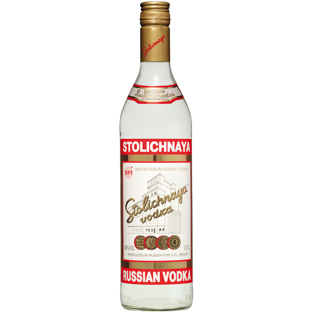Order Stolichnaya Vodka 750 ml. food online from Sb Liquor & Crafts store, Santa Barbara on bringmethat.com