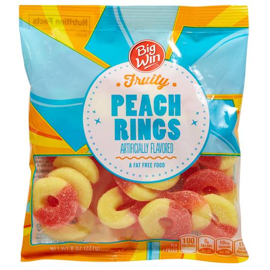Order Big Win Candy Peach Rings (7 oz) food online from Rite Aid store, Eugene on bringmethat.com