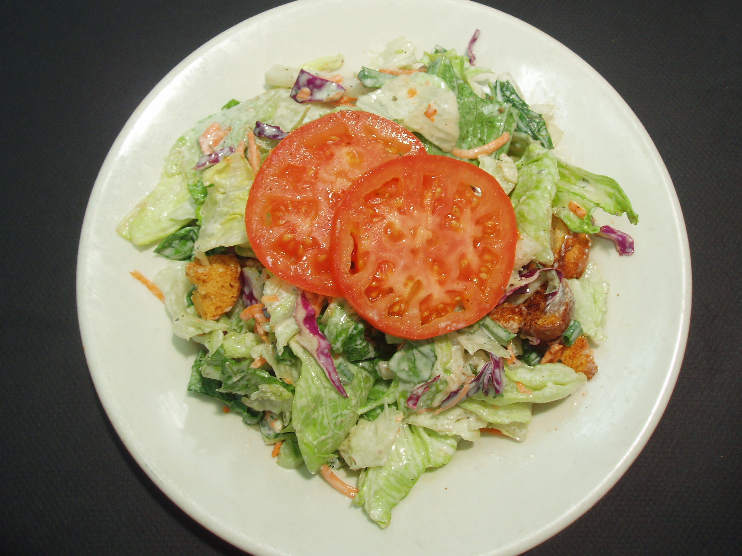 Order House Salad to Go food online from Giorgio Italian Food And Pizzeria store, Milpitas on bringmethat.com