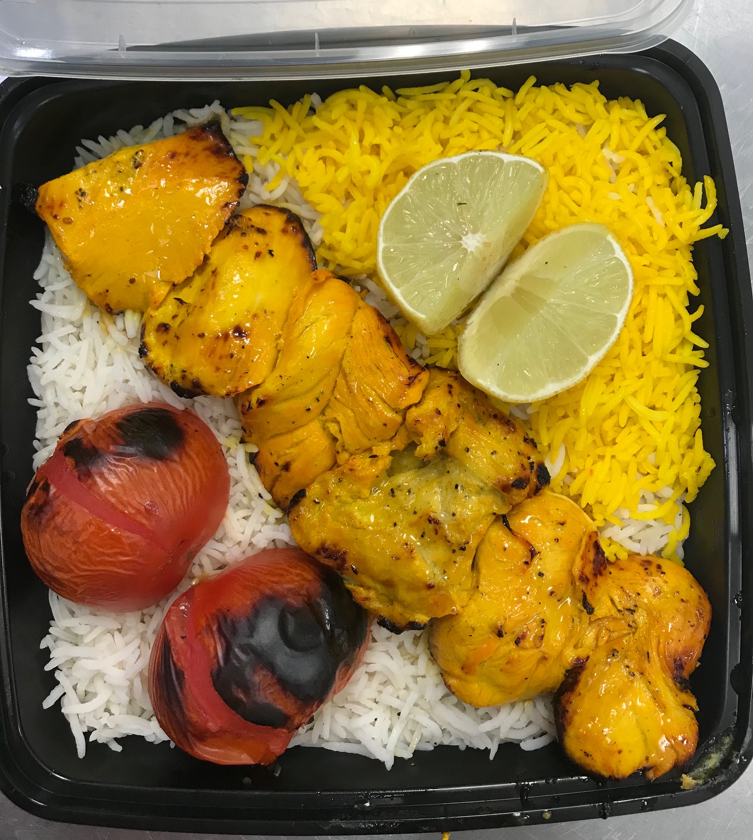 Order Chicken Jujeh Kabob food online from International Food Of Life store, Campbell on bringmethat.com