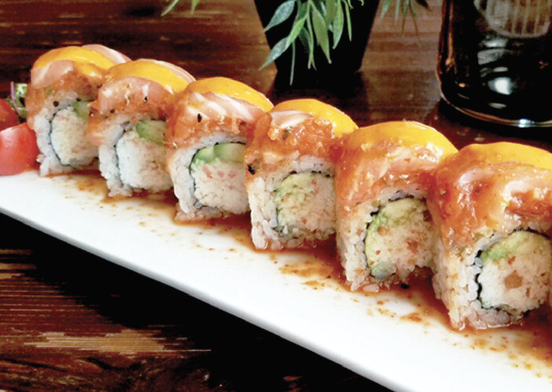 Order Giant Salmon Roll food online from Tenno Sushi store, Los Angeles on bringmethat.com