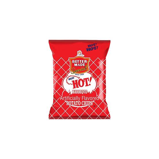 Order Better Made Hot Barbeque Flavored Potato Chips food online from Exxon Food Mart store, Port Huron on bringmethat.com