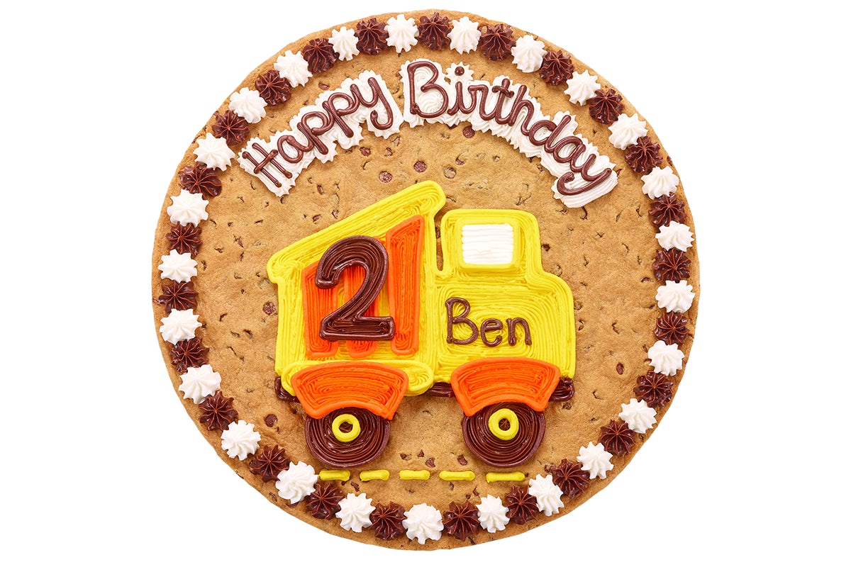 Order Happy Birthday Dump Truck B1036 food online from Great American Cookies store, Mobile on bringmethat.com