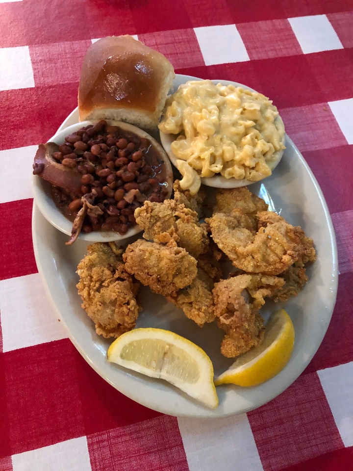 Order Fried Oysters food online from The Texan Cafe & Pie Shop store, Hutto on bringmethat.com