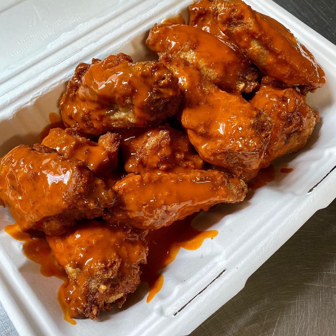 Order Chicken Wings - 5 Pieces food online from West Point Pizza store, Philadelphia on bringmethat.com
