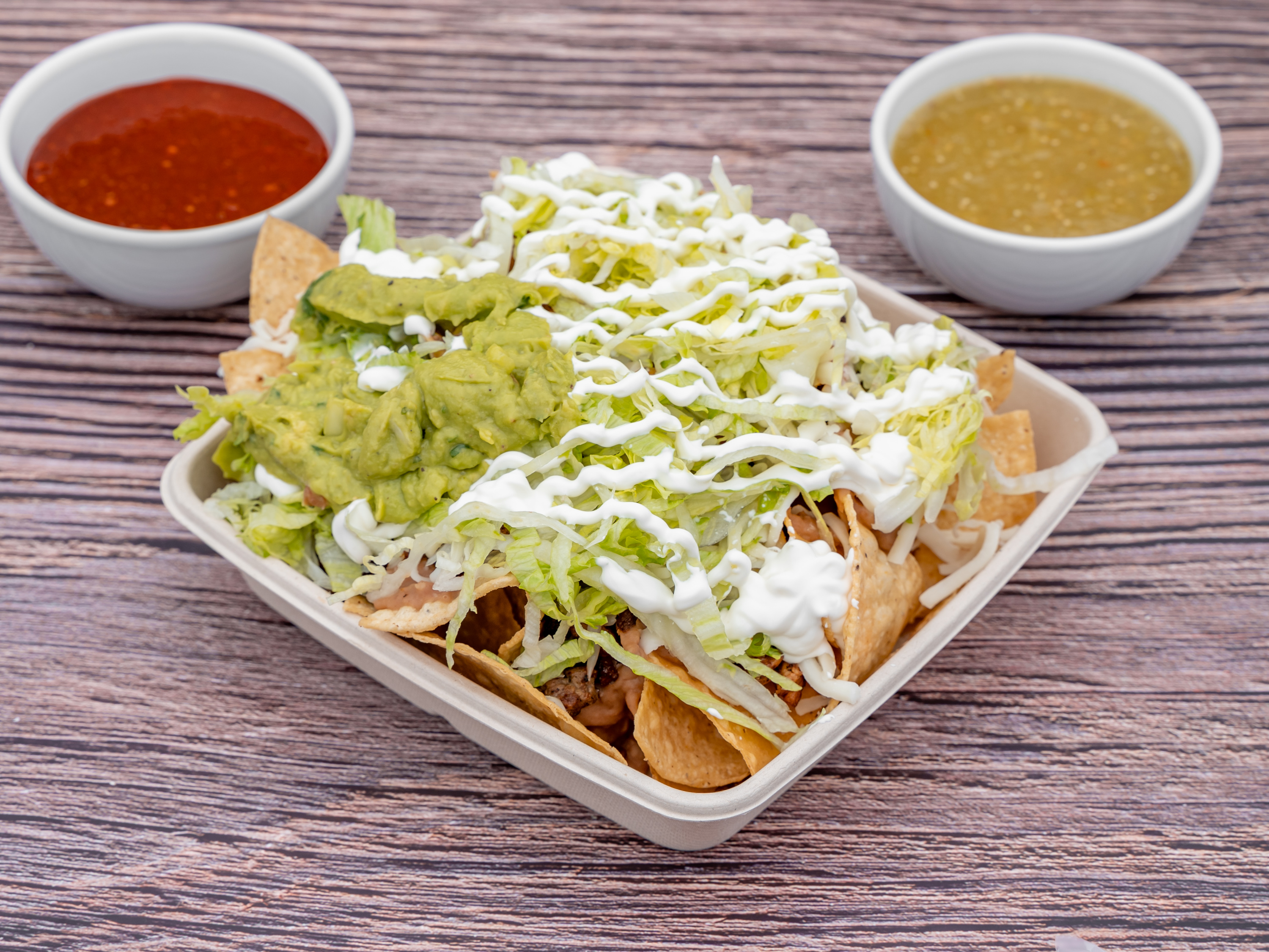 Order Nachos food online from Little Rose Kitchen store, Daly City on bringmethat.com