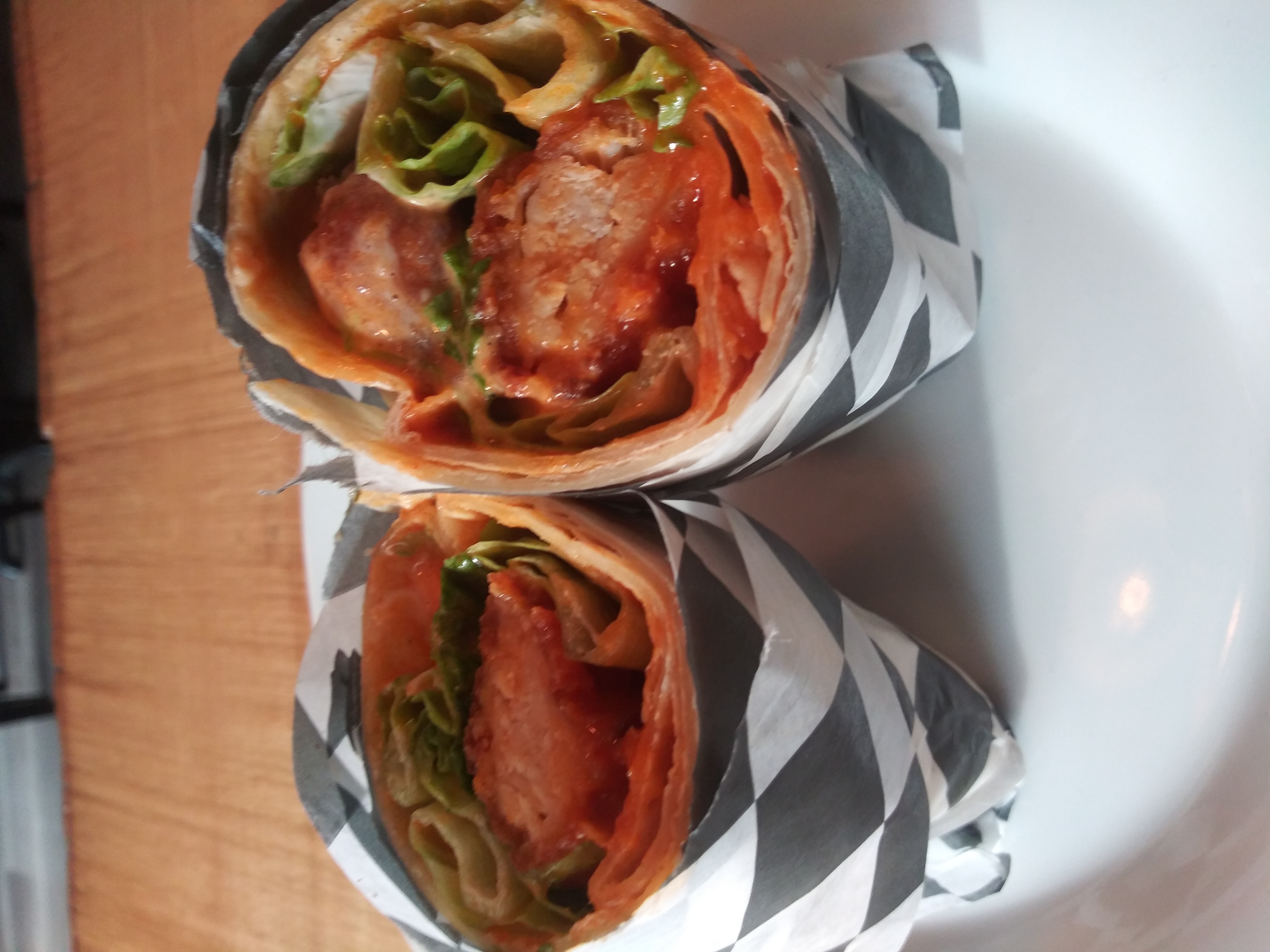 Order Buffalo chicken wrap food online from Dark Side Of The Moo store, Jersey City on bringmethat.com
