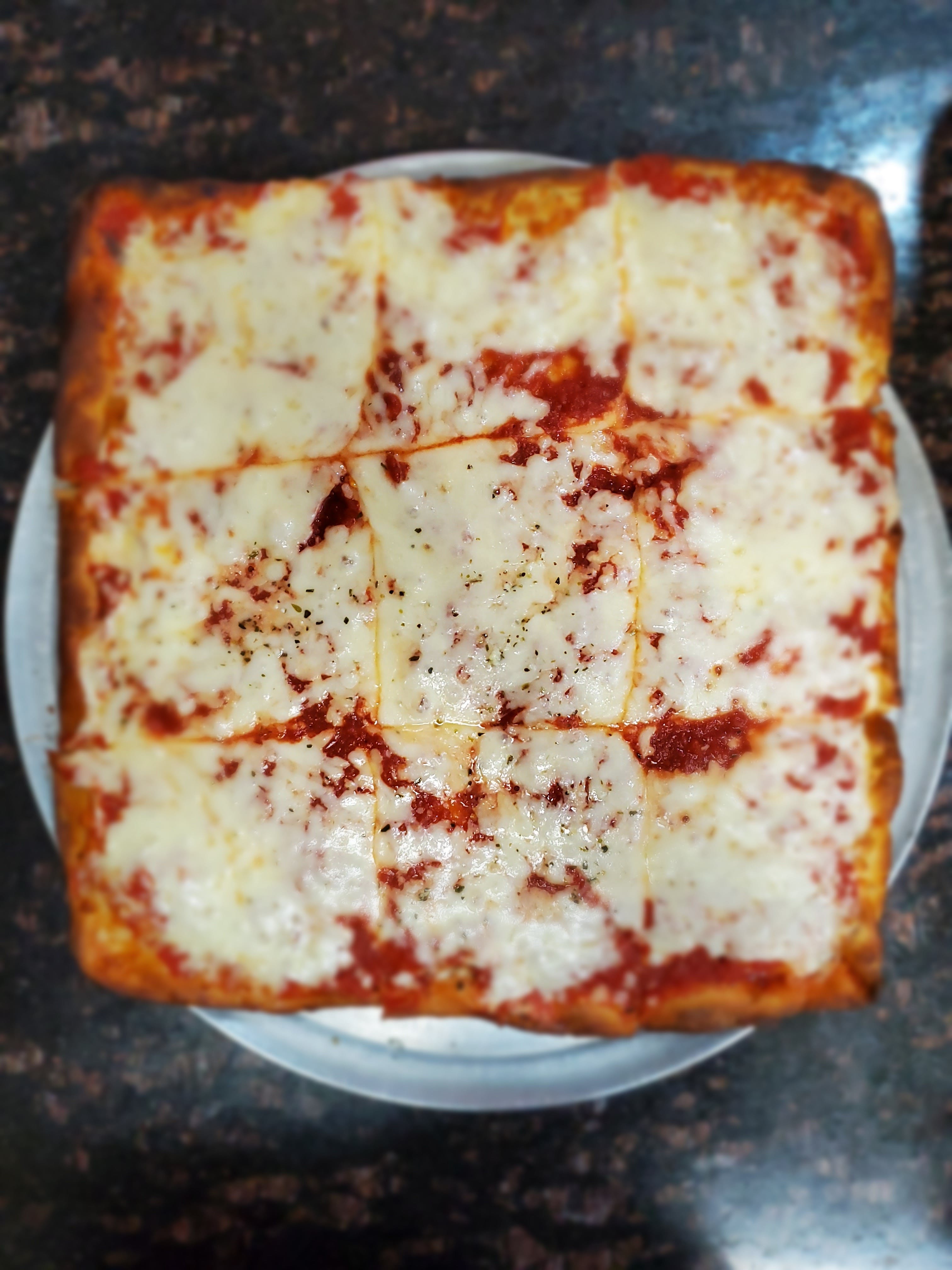 Order Plain Sicilian Pizza - Pizza food online from Caruso Bistro store, Middletown on bringmethat.com