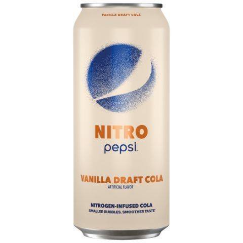 Order Pepsi Nitro Vanilla Draft Cola 16z food online from Speedway store, Auburn on bringmethat.com