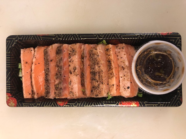 Order Seared Salmon  with salt and pepper (4 OZ) food online from A Plus Sushi store, Malvern on bringmethat.com