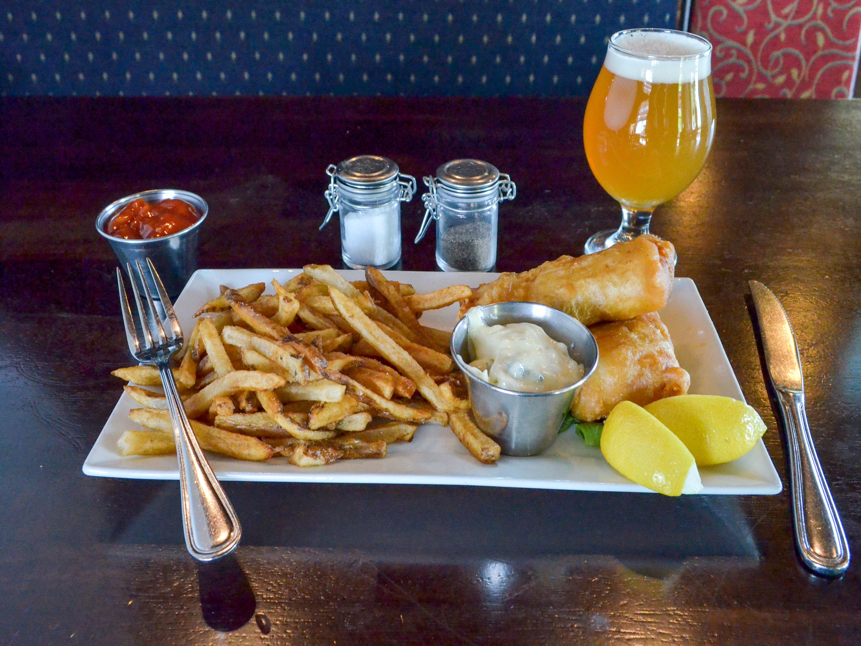 Order Smithwick's Fish and Chips Plate food online from 36 Handles Pub store, El Dorado Hills on bringmethat.com