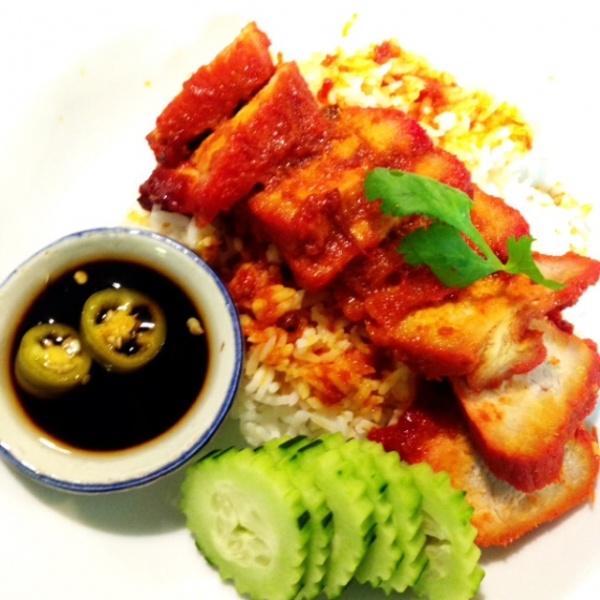 Order BBQ Pork on Rice food online from Melanee Thai store, Los Angeles on bringmethat.com