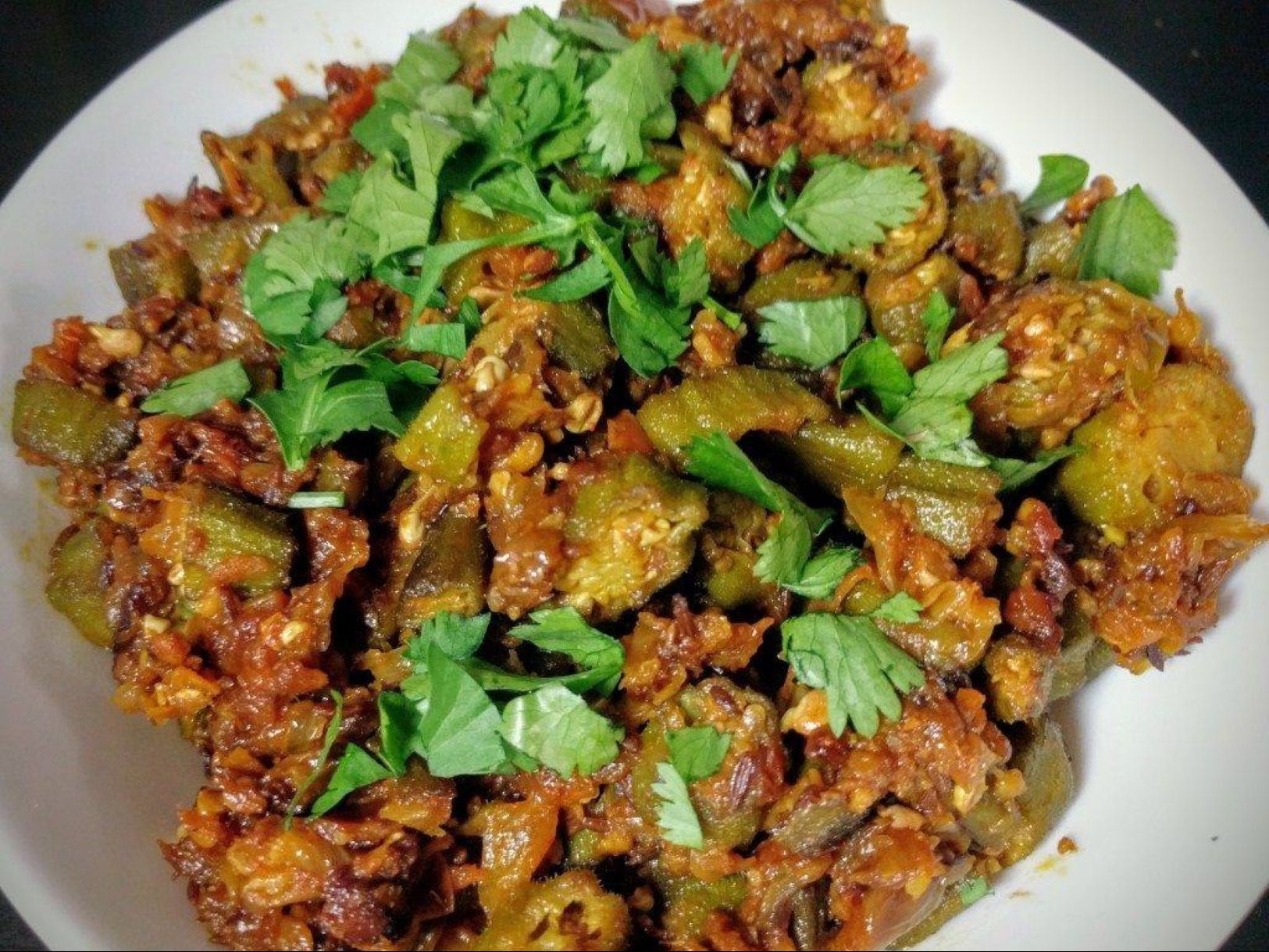 Order Bhindi Masala (Okra) food online from Kabab House store, Atlantic City on bringmethat.com