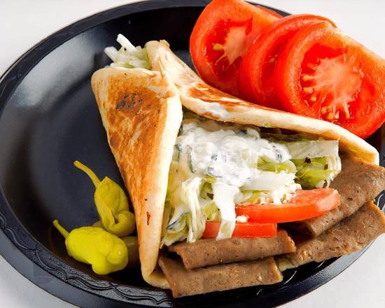 Order Lamb and Beef Gyro Sandwich food online from Pita Delite store, Greensboro on bringmethat.com