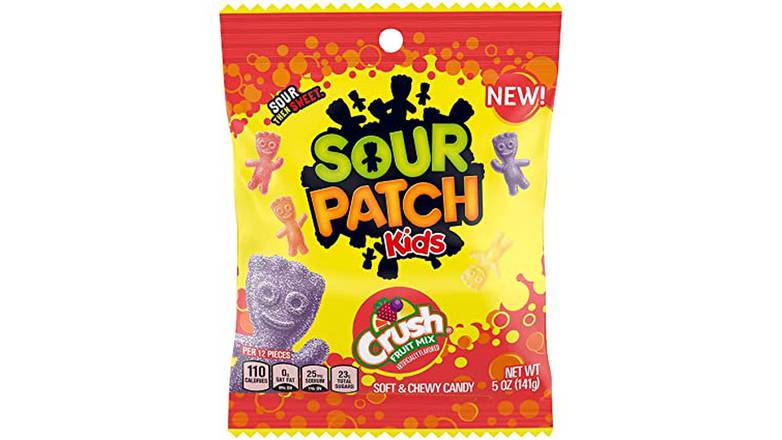 Order Sour Patch Kids Crush Fruit Mix food online from Route 7 Food Mart store, Norwalk on bringmethat.com