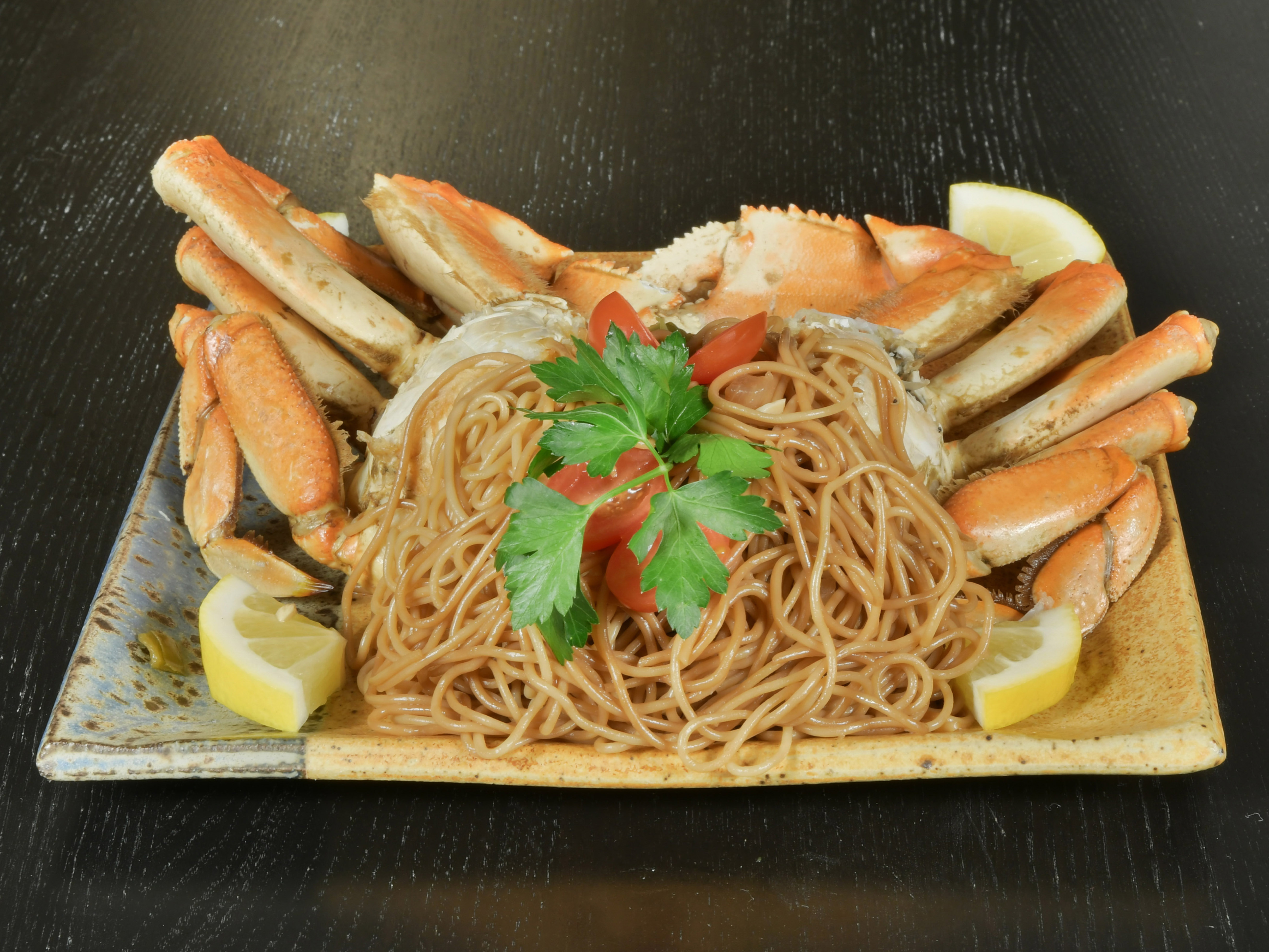 Order Whole Dungeness Crab with Garlic noodles food online from Organic Meals To Go store, Albany on bringmethat.com
