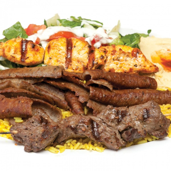 Order 10. Gyro Mix Plate food online from Green Olive store, Compton on bringmethat.com