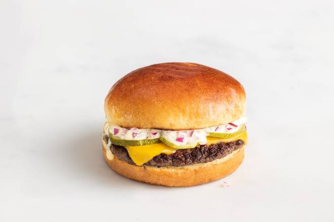 Order Single Cheeseburger food online from Aster Hall store, Chicago on bringmethat.com