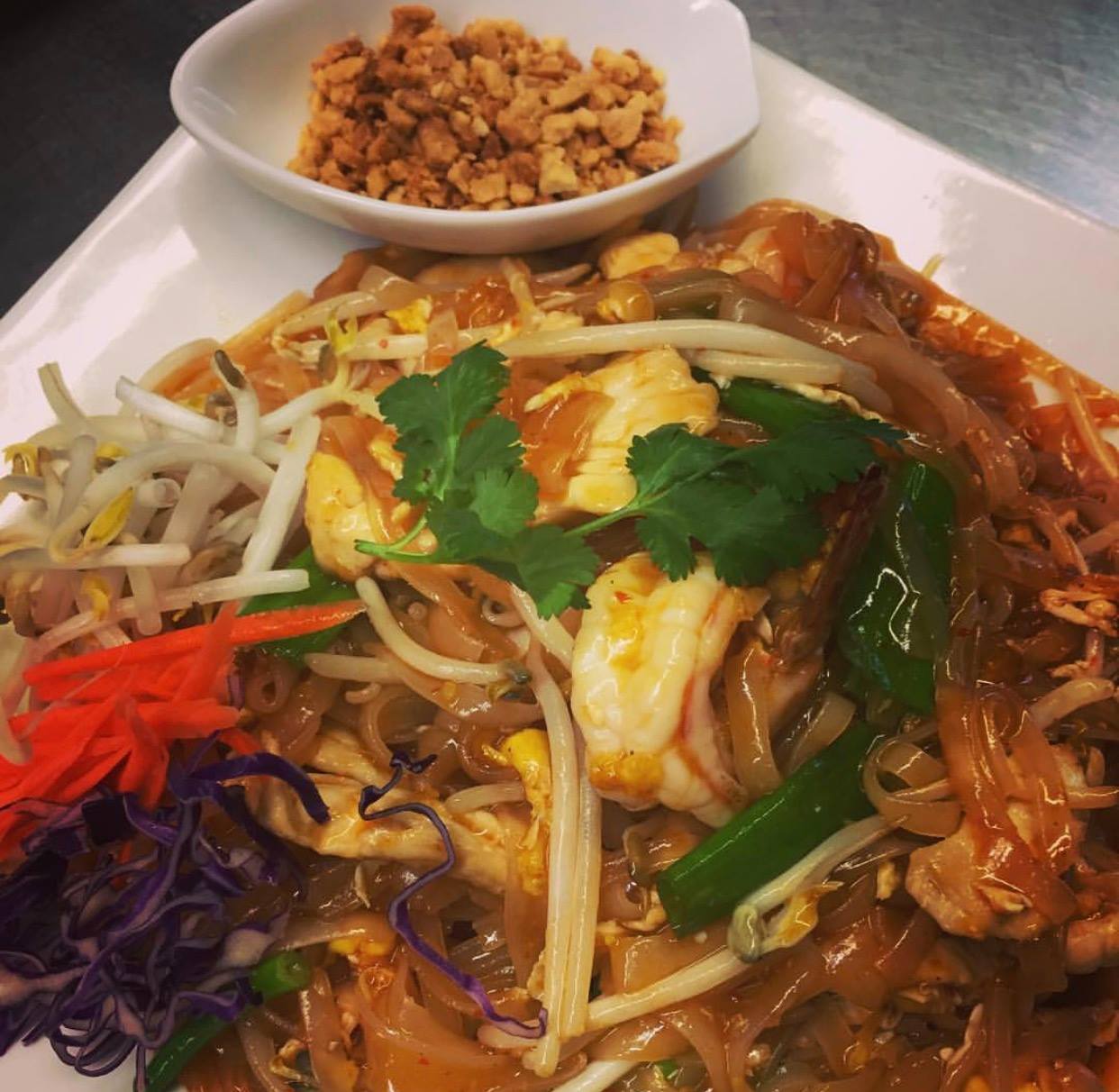 Order Pad Thai food online from Exotic Thai Cafe store, Agoura Hills on bringmethat.com