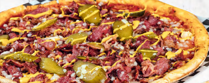 Order Pastrami Pizza food online from Ola Restobar Downey store, Downey on bringmethat.com