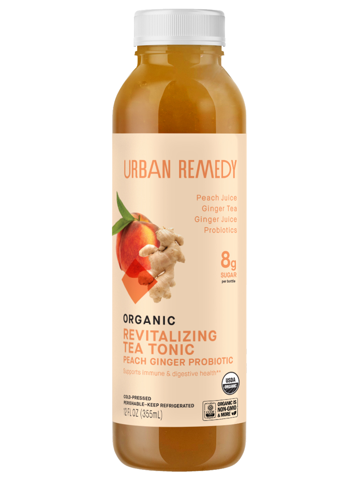 Order Peach Ginger Probiotic food online from Urban Remedy store, Solana Beach on bringmethat.com