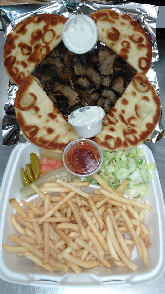 Order Gyro Dinner food online from Nadia Fish & Chicken store, Chicago on bringmethat.com