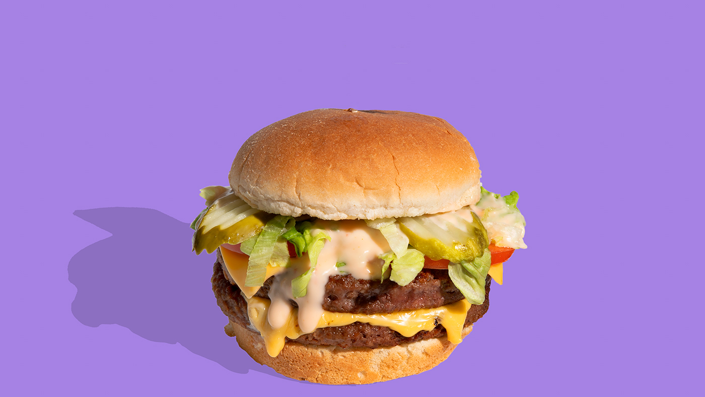 Order The Double Down Shop Burger food online from The Impossible Shop store, Yuma on bringmethat.com