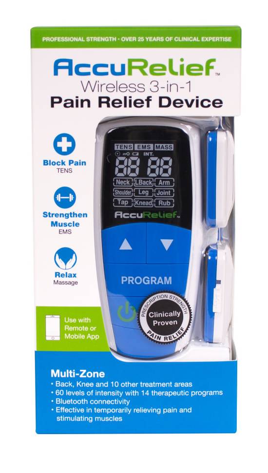 Order AccuRelief Wireless Tens/EMS Pain Relief Device with Remote (1 ct) food online from Rite Aid store, HERMITAGE on bringmethat.com