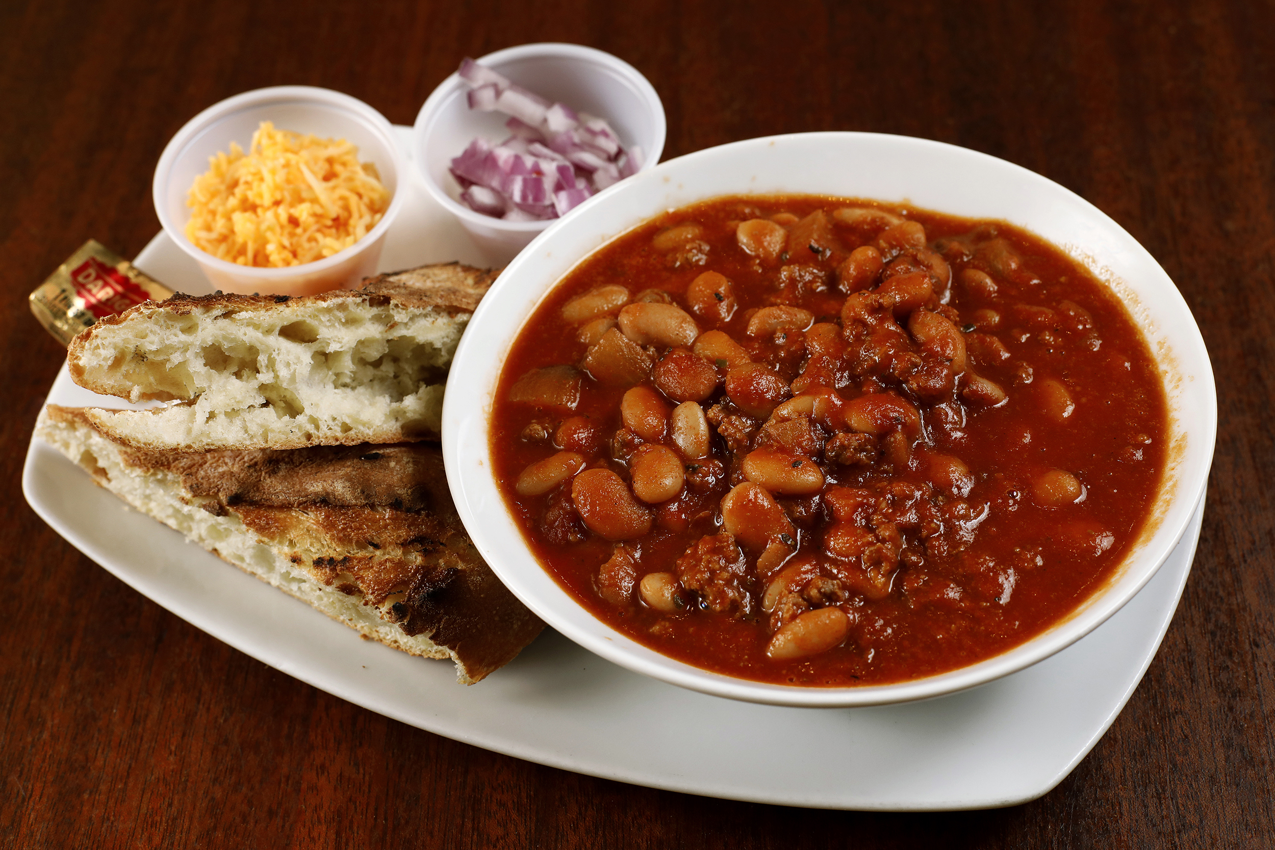 Order Housemade Beef Chili food online from Barneys Gormet Burgers store, Oakland on bringmethat.com