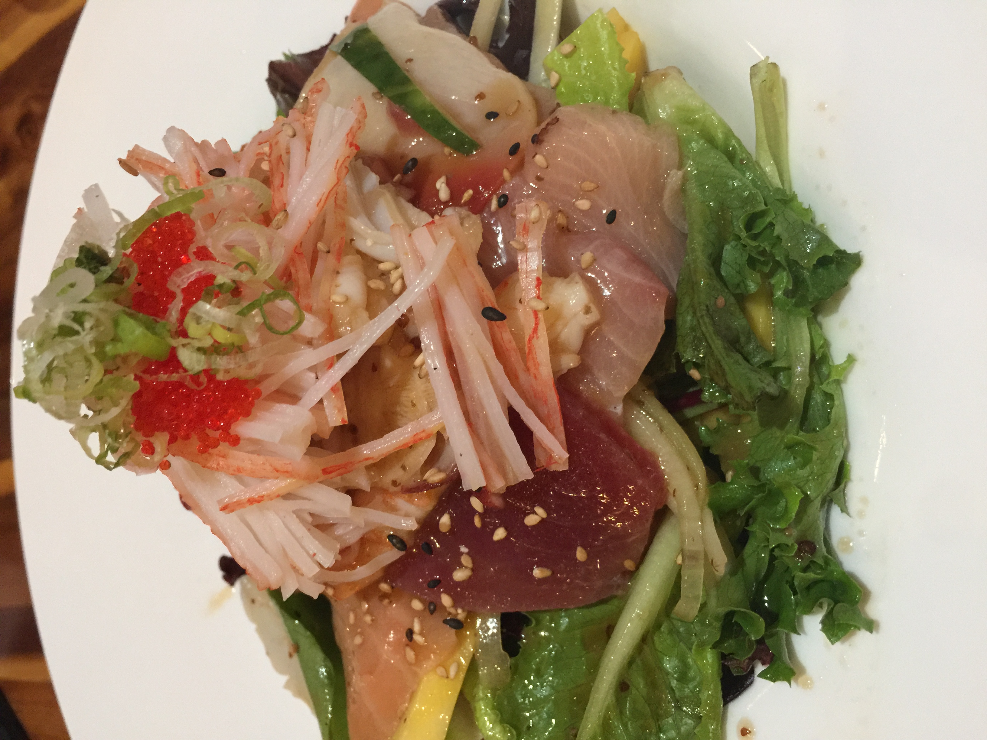Order Sashimi Seafood Salad food online from Kyushu Ramen store, Stamford on bringmethat.com