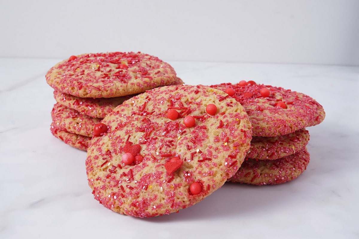 Order Valentine Sugar Cookie 8ct food online from Polly's Pies Restaurant & Bakery store, Norco on bringmethat.com
