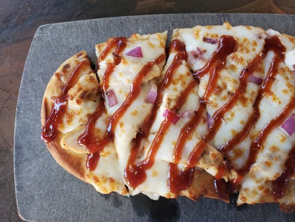 Order BBQ Chicken Flatbread food online from Sedona Taphouse store, Colonial Heights on bringmethat.com
