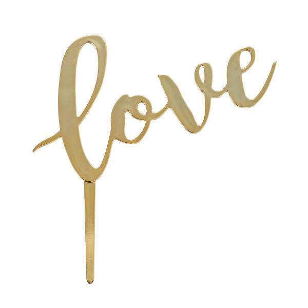 Order "Love" cake topper (nonedible) food online from La Patisserie store, Cupertino on bringmethat.com