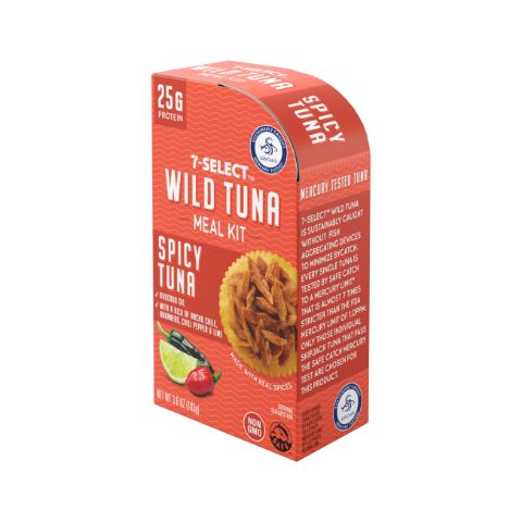 Order 7-Select Wild Tuna Meal Kit Spicy 3.6 oz food online from 7-Eleven store, Denville on bringmethat.com