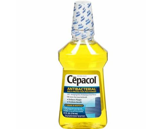 Order Cepacol Antibacterial Multi-Protection Mouthwash 24 oz food online from McLean Ave Pharmacy store, Yonkers on bringmethat.com