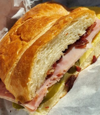 Order Croissant Sandwich food online from Vienna Donut & Ice Cream store, Cathedral City on bringmethat.com
