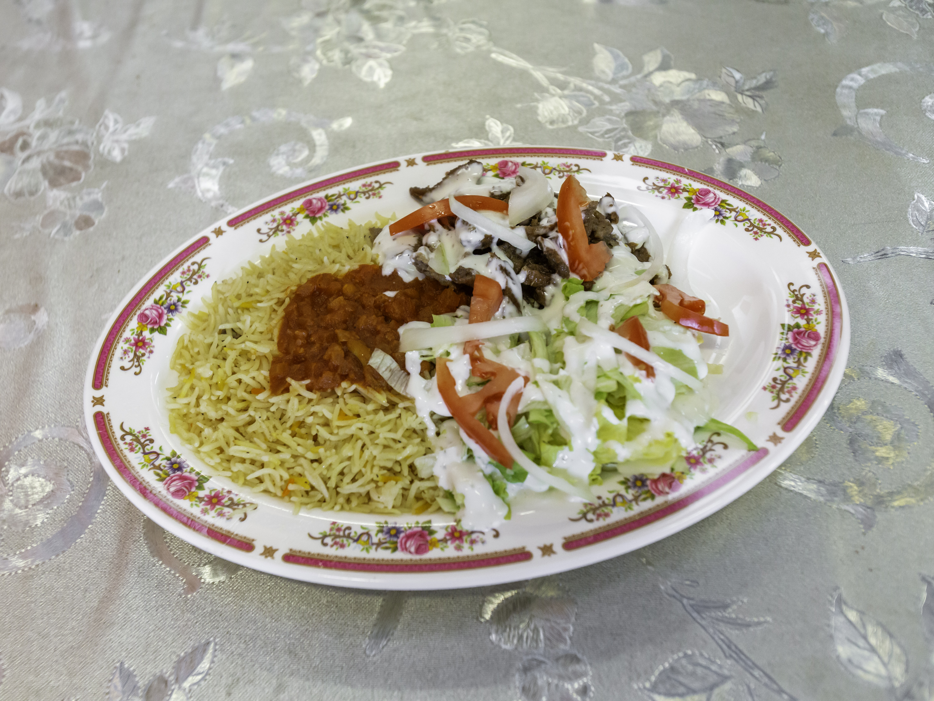 Order Chicken Gyro Plate food online from International Cafe store, Omaha on bringmethat.com