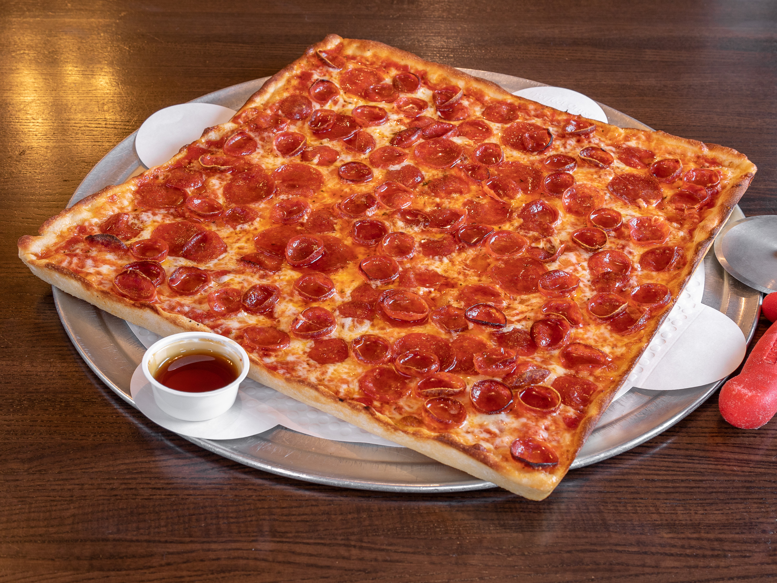 Order SuperRoni Hot Honey Pizza (Square 16") food online from Nino's Pizza & Restaurant store, Hillsdale on bringmethat.com