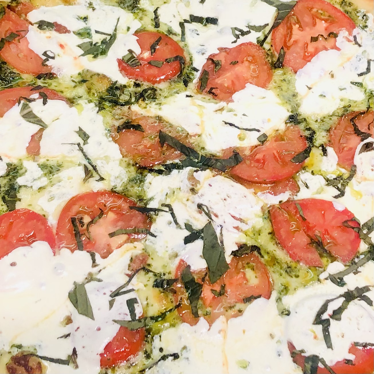 Order Pesto Pizza (Round) food online from Nicks Pizza & Deli store, Fanwood on bringmethat.com